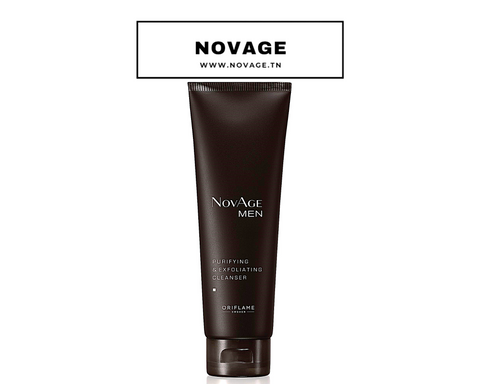 Nettoyant Purifiant et Exfoliant NovAge Men 125  ml.