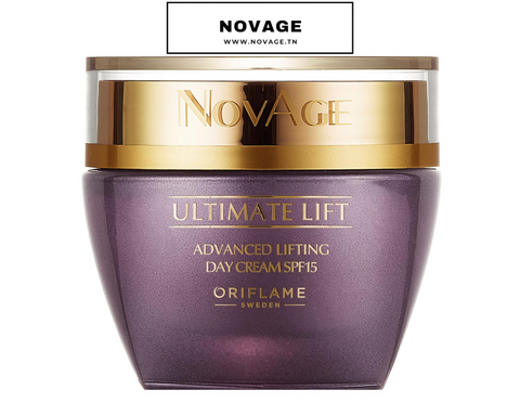 Crème de Jour Liftante NovAge Ultimate Lift avec un IP15 50  ml.